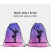 Purple Pink Gymnastics Grip Bag - Adjustable Water Resistant Girl Gymnastic Bag 9.25 x 12 - Buy Online on SooperMarket.com