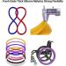 Wheelchair Push Rim Covers 24-Inch Silicone Hand Push for Sports Wheelchairs Wear-Resistant Grip Enhancer Easy to Clean Non-Slip.(Yellow) - Buy Online on SooperMarket.com