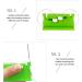 Desk Needle Threader - Automatic Double Needle Hand Threader in Green - Sewing Machine DIY Tool - Buy Online on SooperMarket.com