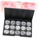 Healvian 2pcs 15 Empty Cosmetic Case Empty Eyeshadow Case Empty Makeup Travel Makeup Case Eyeshadow Palette 1 count (Pack of 1) Silverx2pcs - Buy Online on SooperMarket.com