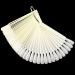 2 Sets Coffin Ballerina Fan Shape Nail Art Tips Display with Metal Split Ring Holder - NT082 (Natural) - Buy Online on SooperMarket.com