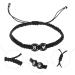 SHERCHPRY 3pcs Black and White Heart Bracelet rope bracelets heart bracelet for couples Beads Heart Bracelet Matching friendship bracelet lovers universal black rope the Letter Is Acrylic - Buy Online on SooperMarket.com