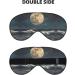 Moon and Sea Print Double-Sided Eye Mask Soft and Light Blocking for Enhancing Sleep Quality - Buy Online on SooperMarket.com