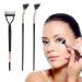 Eyelash Separator Comb & 2pcs Mascara Fan Brush Folding Angle Scalloped Lash Brush Tool Fan Shaped Mascara Brush Dual Head Eyelash Shaper Lash Separator for Women Girls Eye Makeup