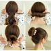 4Pcs Magic Hair Bun Maker with Pearl and Flower Foam Sponge - DIY Hair Styling Tool for Women and Girls - Buy Online on SooperMarket.com