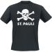 FC St. Pauli Skull Men's T-Shirt | XXL Black Fan Merch | Stylish Football Apparel - Buy Online on SooperMarket.com