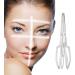 Tiuimk Stainless Steel Eyebrow Microblading Triangle Ruler - Silver - Buy Online on SooperMarket.com
