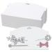 Geyee 50 Pieces Hair Clip Display Cards Hair Bow Holder Cardboard Claw Clip Organizer Display Cardboard for Hair Bow Barrettes Accessories  White