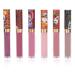 6PCs Matte Nude Lipstick Matte Liquid Long Long Long Proof Lip Gloss Set Long Lasting Makeup Easy To Apply Intense Color Intensive Hydration 3ml