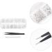 EXCEART 1 Set Makeup Rhinestone Rhinestones Nail Accessories Manicure Tools Nail Patches Diy Manicure Supply Nail Jewelry Decor Manicure Decors White Wooden Rhinestone Nails Acrylic 3d 12.5X0.8cm White - Buy Online on SooperMarket.com
