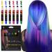 6 Colors Hair Chalk for Girls Kids - Non-Toxic Temporary Hair Dye Pens for Party Cosplay - Washable Hair Color Kit - AOOWU - Buy Online on SooperMarket.com