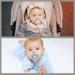 Vicloon 3 Pcs Baby Dummy Clips - Wooden Pacifier Chain Holder for Boys and Girls | Teether Toy Soother Clip in Gray/Beige - Buy Online on SooperMarket.com