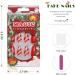 Vatocu Christmas False Nails - Short Red Press on Nails with Snowflakes, Elk, and Snowman Design - 24pcs Set for Women and Girls - Buy Online on SooperMarket.com