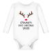 My First Christmas Baby Grow Outfit Vest Boy Girl | Personalised Baby Grows | 1st Xmas Gifts Newborn Unisex Babies Clothes For Boys Girls Vests Gender Neutral 0 Months First Size LONG SLEEVE