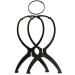 Wig Stand Holder - Rbenxia 6pcs Portable Durable Plastic Folding Hairpieces Display Tool - Black - Buy Online on SooperMarket.com
