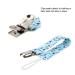 4pcs Baby Pacifier Clip Set - Cotton Strap Chain for Infants - Unisex Light Blue Baby Gift - Buy Online on SooperMarket.com