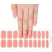 Foyute Semi Cured Gel Nail Strips 20 Pcs Soft Self-Adhesive Gel Nail Polish Wraps Sticker for Salon-Quality Manicure Set Long Lasting Easy to Apply & Remove Nail File & Wooden Stick (Tangerine) - Buy Online on SooperMarket.com