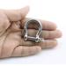 Heyous 4pcs Stainless Steel 1/4 Inch Screw Pin Anchor Shackles - Heavy Duty Bow Shape Load Clamps for Chains, Wirerope Lifting, Camping & Survival - Buy Online on SooperMarket.com