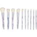 Powder Brush 10 Pieces Ergonomic Professional Makeup Brush Set Soft Skin-Friendly for Party and Daily Life - Buy Online on SooperMarket.com