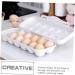 ABOOFAN 2pcs Anti-Collision Damage Chicken Containers for Fridge Pantry Egg Bins for Fridge Food re-usable Grey 30X11X6.5CM - Buy Online on SooperMarket.com