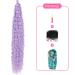 DSoar 30 Purple Deep Twist Crochet Hair - 3 Packs Ocean Wave Curly Bohemian Braids | Synthetic Hair Extensions for Women & Girls - Buy Online on SooperMarket.com