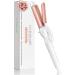 Pro Curling Tongs 34mm Ceramic Curling Wand for Short to Long Hairstyles - Easy to Use Hair Curler - 100 C -200 C Temperature 2M Swivel Cord Rose Gold by Lily England (34mm) Rose Gold & White