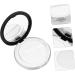 NOLITOY Make Up Mirrors 2pcs Box Loose Box 5g Case Bottle Bulk Travel Plastic Stand Black 7.5x7.5cm - Buy Online on SooperMarket.com