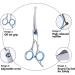 NiCoLa Pet Grooming Scissors Set - 6-Inch Professional Pet Grooming Scissors Set Titanium Pet Groomer Set Straight and Curved and Sparse Scissors/Shears Set - Buy Online on SooperMarket.com