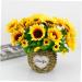 Zerodeko Sunflower Props 2pcs 7 Artificial Flower Bouquet Wedding Bouquet Artificial Flowers Bouquet Artificial Bouquet Decor Flower Arrangement Supplies Sunflower Fake Sunflowers Heads - Buy Online on SooperMarket.com