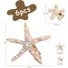 4 Starfish Hair Clips 2 Flower Hair Clips Wedding Accessories Diamond Hair Clips Elegant Non-Slip Hair Accessories for Girls Flower Girl - Buy Online on SooperMarket.com