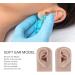 Silicone Ear Model Left and Right Soft Flexible Model Fake Ear Piercing Practice Human Ear Model Silicone Ear for Jewelry Display Acupuncture Teaching (#3) - Buy Online on SooperMarket.com