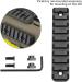 GOTICAL Multi Slot Mlok to Picatinny Rail Adapter | Set of 9 Slots AR Picatinny Rail System - Buy Online on SooperMarket.com