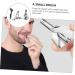 NOLITOY Nose Hair Trimmer Set - Manual Stainless Steel Clipper for Men | Effective Nose Hair Removal Tool - Buy Online on SooperMarket.com
