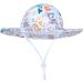 LANGZHEN Beach Sun Protection Hat for Baby Girls | Adjustable Toddler Kids Wide Brim Hat with Chin Strap | Sika Deer Design | 1-2 Years - Buy Online on SooperMarket.com