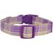 Yudote Soft Dog Collar - Checkered Violet Plaid for Small Dogs with Sensitive Skin - 1-Pack - Buy Online on SooperMarket.com
