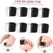 FOMIYES Orthopedic Toe Separator and Straightener - 4 Pairs, Flexible Bunion Corrector for Men and Women - Black, 2.5x2cm - Buy Online on SooperMarket.com
