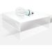Julius Studio 2 Pcs 9.5 x 9.5 Inch Tabletop Acrylic Reflective Display Set for Product Photography - Black & White | JSAG373 - Buy Online on SooperMarket.com