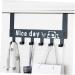 PRETYZOOM Over Door Clothes Hanger Rack Hook up On The Door Coat Rack medium Black - Buy Online on SooperMarket.com