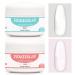 PEACECOLOR Acrylic Nail Kit 8G 2PC Clear Pink Acrylic Powder Set Acrylic System for Beginners DIY Nail Art Nails Extension No Nail Lamp Needed Professional Multicolor for Home DIY Nail Art color 166