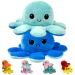 FASTEXX Octopus Reversible Plushies Express Your Mood with our Double-Sided Flip Mood Octopus Plush Reversible Octopus Plushie is Sweetest Gift for all Kids Friends Family on Any Occasion Blue