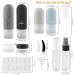 Buy Mezzar 16-Piece BPA-Free Silicone Travel Bottle Set | Perfect for Shampoo Lotion and Shower Gel | Black Travel Containers for International Shipping - Buy Online on SooperMarket.com