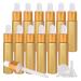 Tianzd 12 pieces 10 ml of empty chrome yellow drip bottle Pipette bottles with glass pipette 10 ml of glass bottle with a drip pipette with gold screw cap for essential oils perfume oils yellow 10 ml