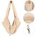 Warm Plush Small Dog Sling Cat Carrier Hand-Free Pet Sling Carrier Pet Puppy Travel Bag Cat Carrier Shoulder Bag Outdoor Travel Puppy Carrier Bag for Daily Walk Travel Outdoor Beige - Buy Online on SooperMarket.com