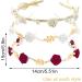 Rose Pearl Headband 3 Women's Headband with Rose Beads Red White Dirndl Hair Accessories Metal Rose Hair Accessories Rose Hair Band Oktoberfest Wedding Hair Accessories for Parties Festivals - Buy Online on SooperMarket.com