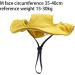 Folpus Outdoor Dog Hat - Breathable Summer Cap for Small Medium & Large Dogs - Cute Puppy Sun Hat - Yellow Sporty Pet Egg Hat - Buy Online on SooperMarket.com