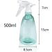 Gvolatee 3 Pack 500ml Refillable Spray Bottles - Transparent Plastic Atomizers for Plants Hair and Cleaning - Mixed Colors - Buy Online on SooperMarket.com