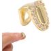 Shining Single Hip Hop False Tooth Halloween Festival Hip Hop Tooth Decoration for Men Women (Gold) - Buy Online on SooperMarket.com