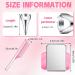10-Piece Hair Parting Ring Set with Steel Rat Tail Comb - Pink/Silver Magnetic Wrist Pin Hair Parting Tool - Buy Online on SooperMarket.com