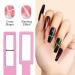 MIZHSE 5 in 1 Cat Eye Nail Magnet Tool | Multi-Function Magnetic Stick for 3D Nail Art | DIY & Salon Essential | Pink - Buy Online on SooperMarket.com