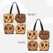 DEHIWI 3 Chocolate Chip Cookies With Different Expressions Tote Bag For Women Waterproof Casual Shoulder Bag With Zipper Grocery Handbags For Office Shopping Travel Black One Size - Buy Online on SooperMarket.com
